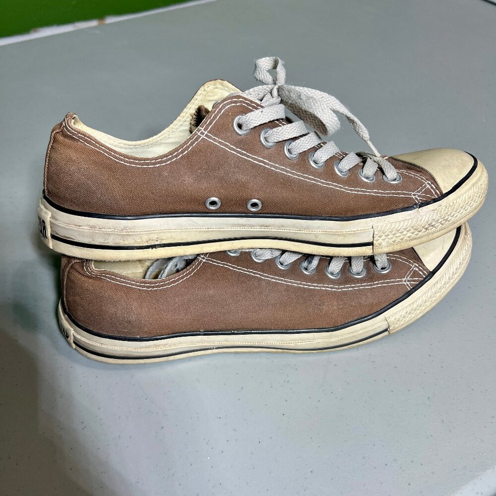 Converse Brown Low Tops - Men's 9 - Women's 11